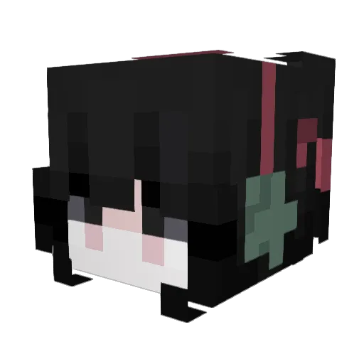 SCClaraa Minecraft avatar head, 3D render