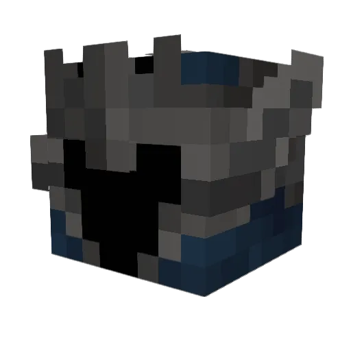 SCERCRO Minecraft avatar head, 3D render