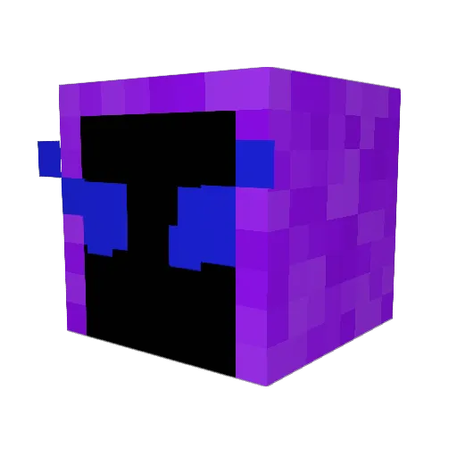 SCG_Chaos Minecraft avatar head, 3D render
