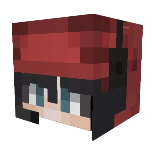 SCGgomez Minecraft avatar head, 3D render