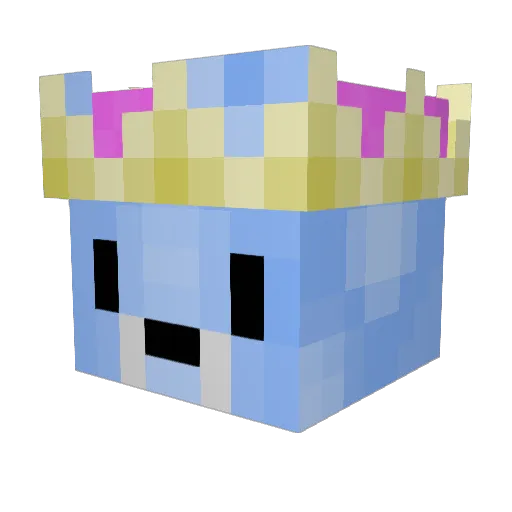 SCH00LBUS Minecraft avatar head, 3D render