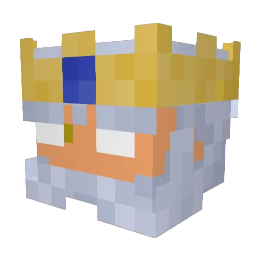 SCHRIVER10 Minecraft avatar head, 3D render