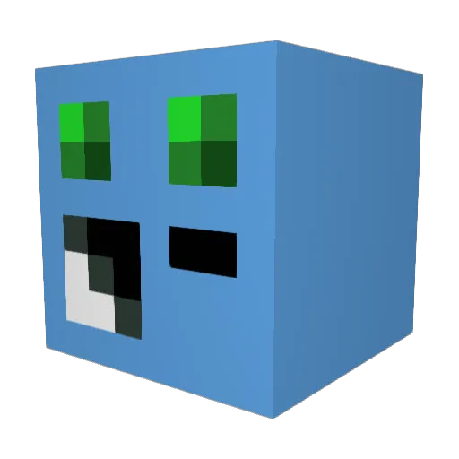 SCHW3DZ Minecraft avatar head, 3D render
