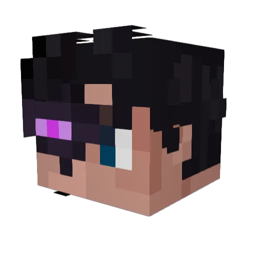 SCILO0 Minecraft avatar head, 3D render