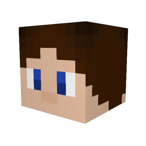 SCJ Minecraft avatar head, 3D render