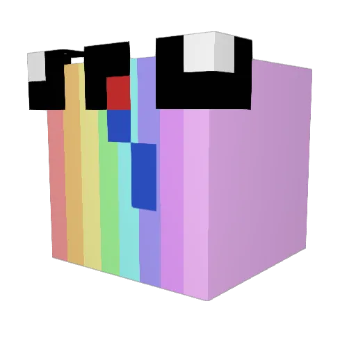 SCOMPARY Minecraft avatar head, 3D render