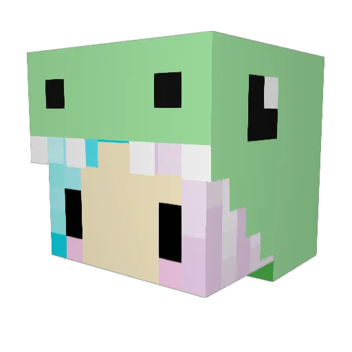 SCOOBY_COCO Minecraft avatar head, 3D render