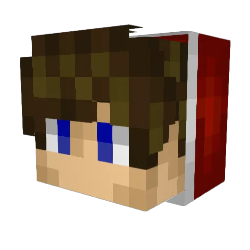 SCOOP3RYT Minecraft avatar head, 3D render