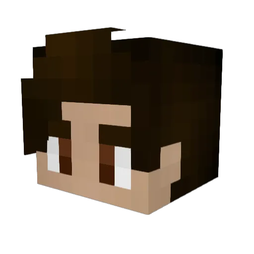 SCO_Vex Minecraft avatar head, 3D render