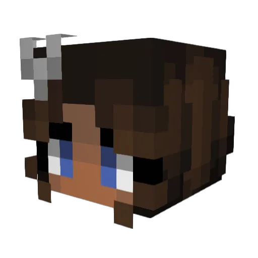 SCP2996 Minecraft avatar head, 3D render