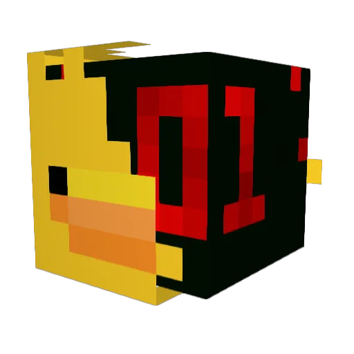 SCP_010 Minecraft avatar head, 3D render