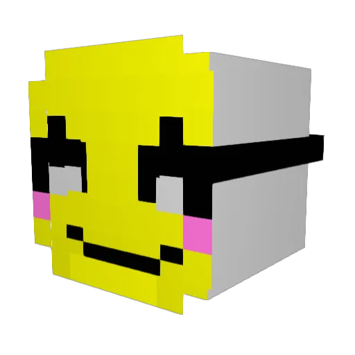 SCP_3125_ Minecraft avatar head, 3D render