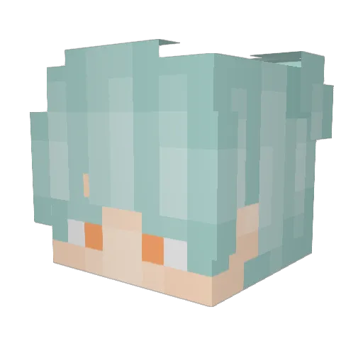 SCP_congachoido Minecraft avatar head, 3D render