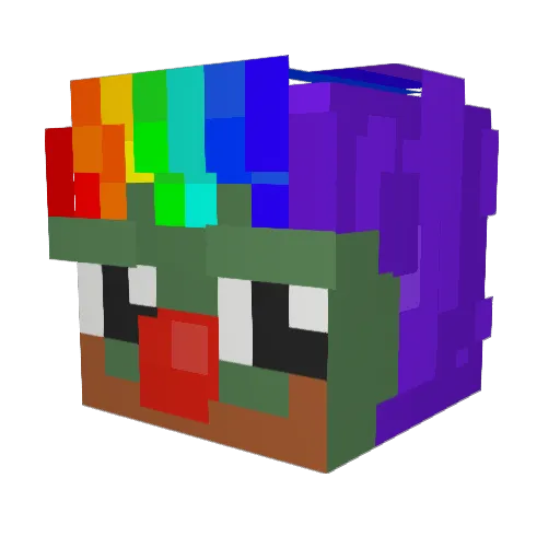 SCRABBL3s1s Minecraft avatar head, 3D render
