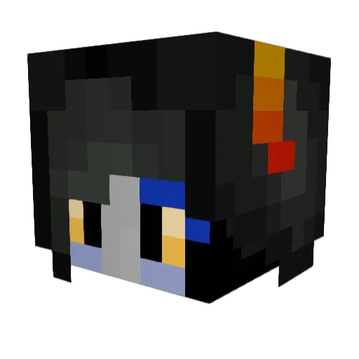 SCREECH_ Minecraft avatar head, 3D render