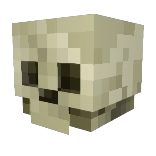 SCSA1218 Minecraft avatar head, 3D render
