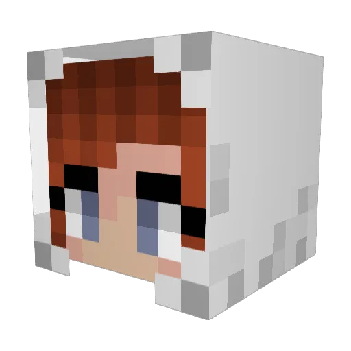 SCSabre Minecraft avatar head, 3D render