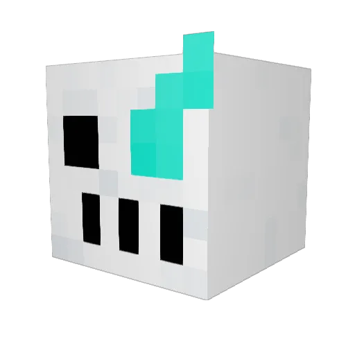 SCSeven Minecraft avatar head, 3D render