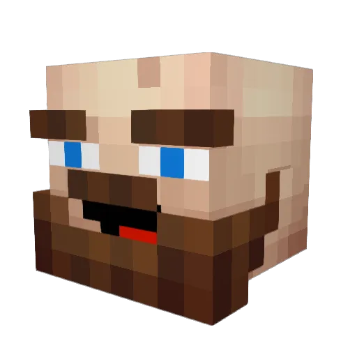 SCUBABMASTER Minecraft avatar head, 3D render