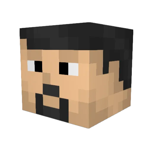 SCUBAcayman Minecraft avatar head, 3D render