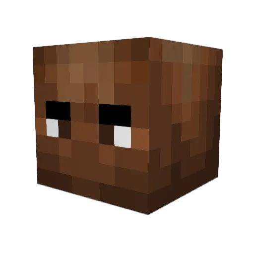 SCUM2x Minecraft avatar head, 3D render