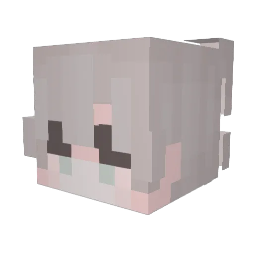 SCXXMPIS Minecraft avatar head, 3D render