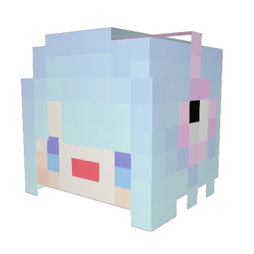 SC_Aiphilis Minecraft avatar head, 3D render