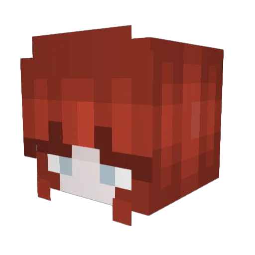 SCastilho Minecraft avatar head, 3D render