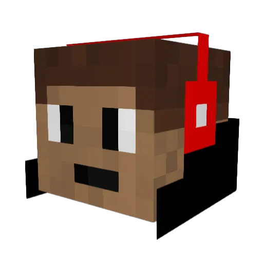 SCcraft000 Minecraft avatar head, 3D render