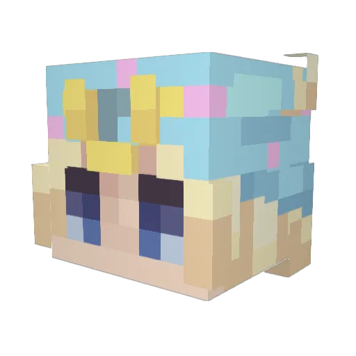 SCool1234 Minecraft avatar head, 3D render