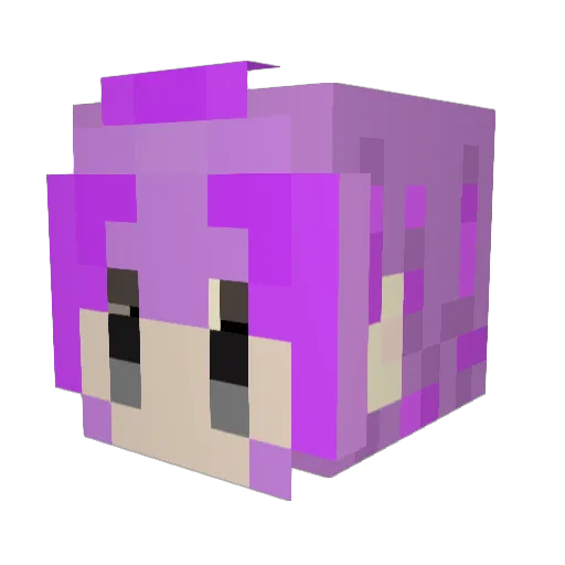 SCshi Minecraft avatar head, 3D render