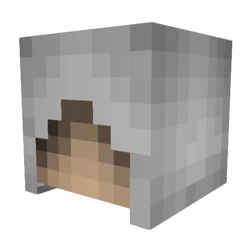 SD110 Minecraft avatar head, 3D render