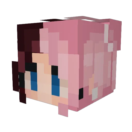 SDATLAS Minecraft avatar head, 3D render