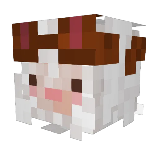 SDEESEE Minecraft avatar head, 3D render