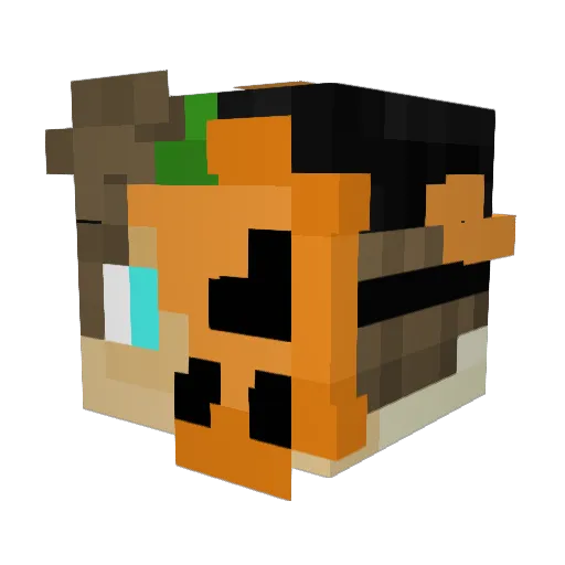 SDGYT Minecraft avatar head, 3D render