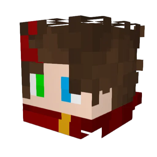 SDJesster Minecraft avatar head, 3D render
