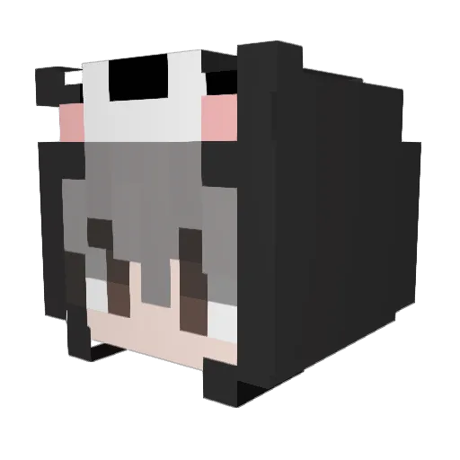 SDP0 Minecraft avatar head, 3D render