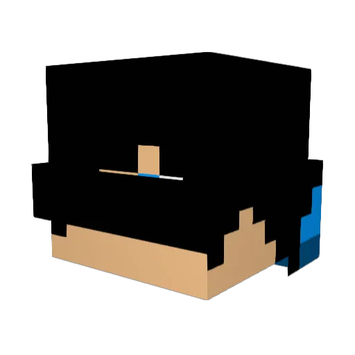 SDRDaVan Minecraft avatar head, 3D render