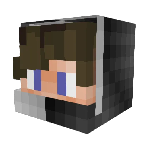 SDSOneCA Minecraft avatar head, 3D render