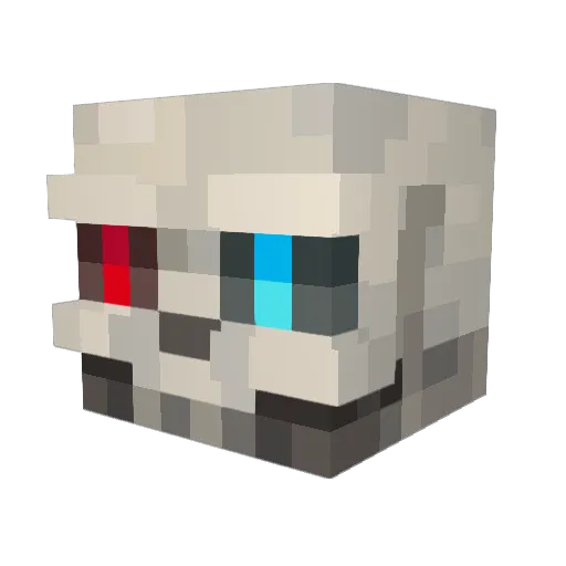 SDSart Minecraft avatar head, 3D render