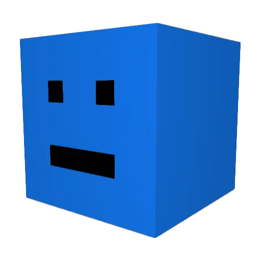 SD_EP Minecraft avatar head, 3D render