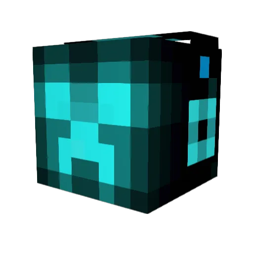 SDashie97 Minecraft avatar head, 3D render