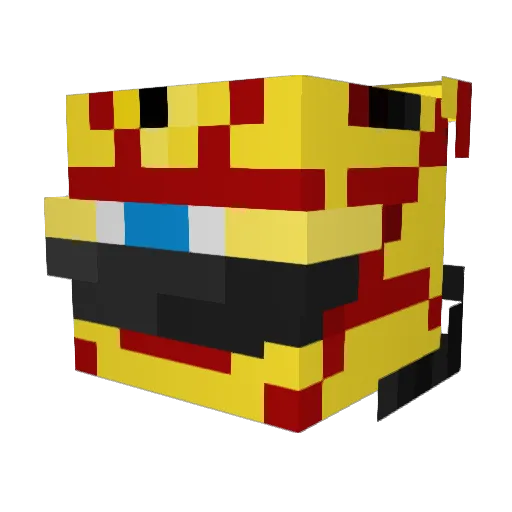 SDavid44 Minecraft avatar head, 3D render