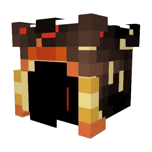 SDcasper Minecraft avatar head, 3D render