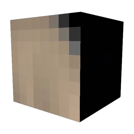SDeego Minecraft avatar head, 3D render