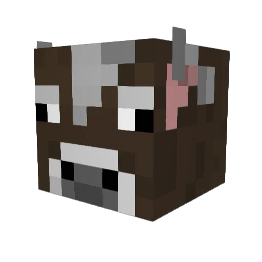 SDesc Minecraft avatar head, 3D render