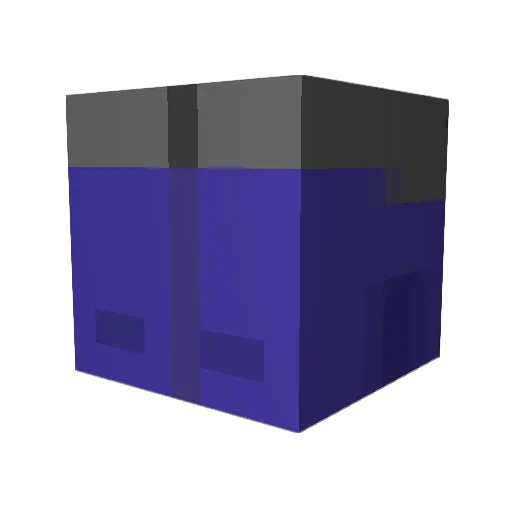 SE00 Minecraft avatar head, 3D render