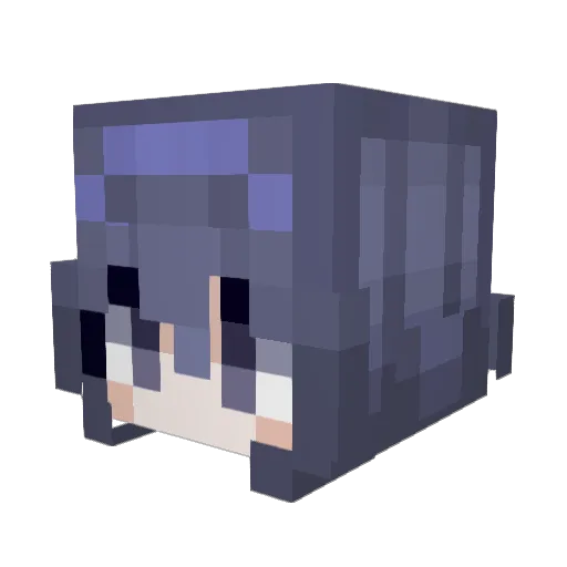 SEANLHIL Minecraft avatar head, 3D render