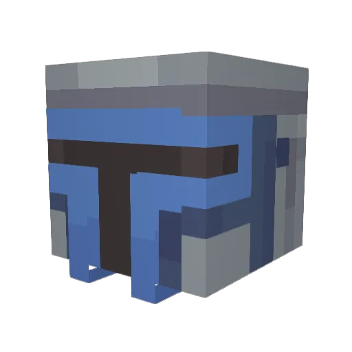 SEATTLESTAR Minecraft avatar head, 3D render