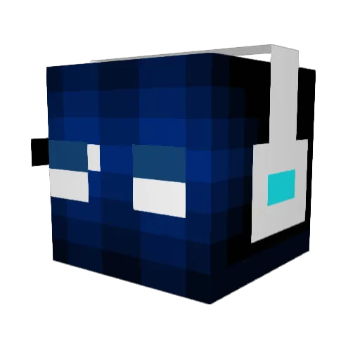 SEA_STAR_ Minecraft avatar head, 3D render